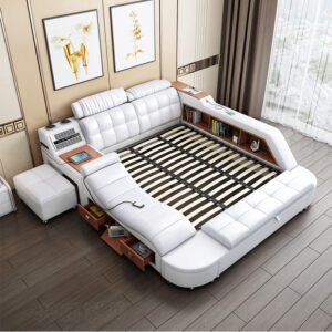 GIƯỜNG MASSAGE BỌC DA ĐA CÔNG NĂNG NVA81